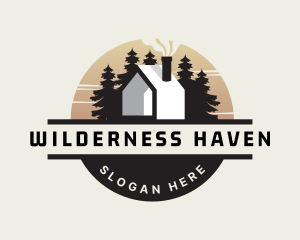 Lodge - Cabin House Campsite logo design