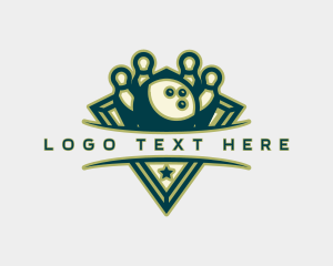 Badge - Bowling Ball League logo design