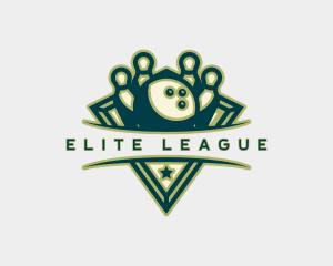 League - Bowling Ball League logo design