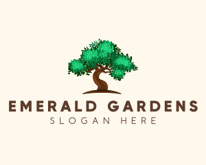 Green Tree Woods logo design