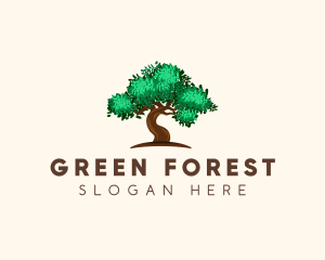 Green Tree Woods logo design