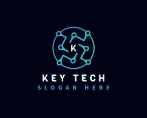 Digital Technology Circuit logo design