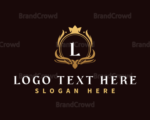 Elegant Crown Crest Logo