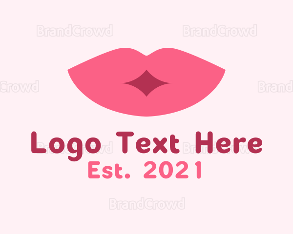 Pink Lip Kiss Cosmetics Logo