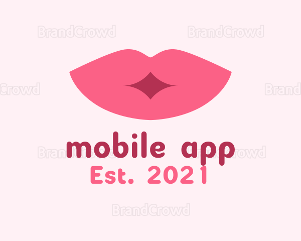 Pink Lip Kiss Cosmetics Logo