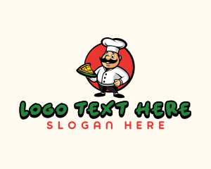 Mustache - Pizza Chef Restaurant logo design