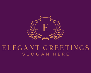 Premium Luxury Wreath logo design