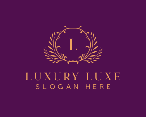 Premium Luxury Wreath logo design