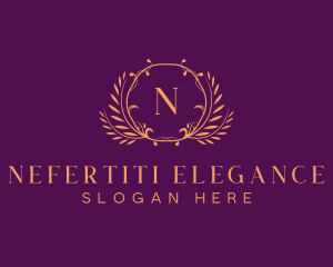 Premium Luxury Wreath logo design