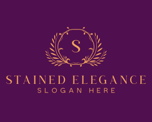 Premium Luxury Wreath logo design