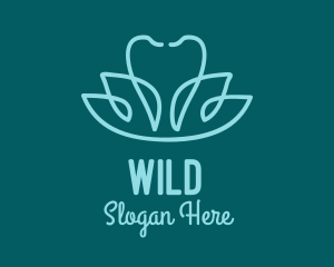 Dentist - Swan Flower Dental logo design