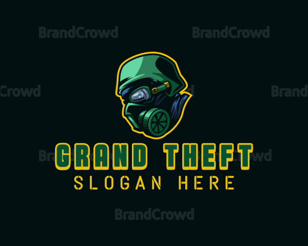 Gas Mask Trooper Gaming Logo