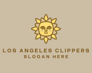 Yellow Summer Sun Logo