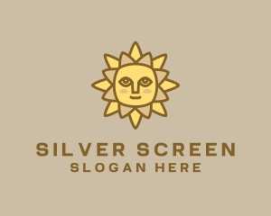 Yellow Summer Sun Logo