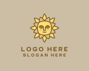 Sunshine - Yellow Summer Sun logo design