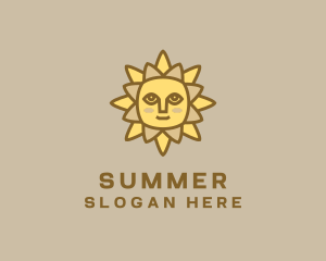 Yellow Summer Sun logo design