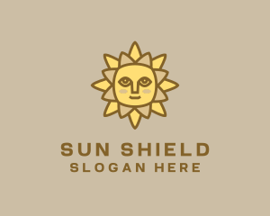 Sunscreen - Yellow Summer Sun logo design
