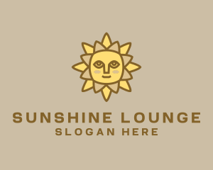 Yellow Summer Sun logo design