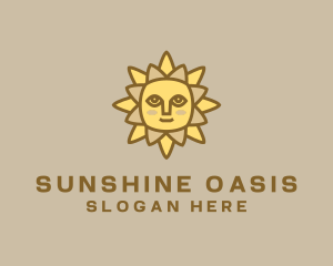 Yellow Summer Sun logo design