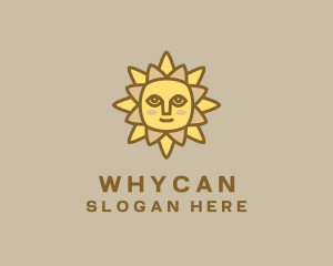 Natural Energy - Yellow Summer Sun logo design