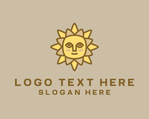 Yellow Summer Sun Logo