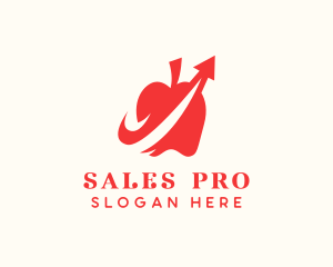 Sales - Apple Sales Arrow logo design