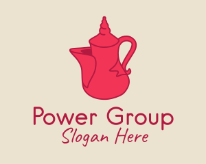 Red Tea Pot  Logo