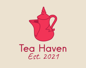 Red Tea Pot  logo design