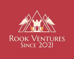 Rook - Medieval Castle Triangle logo design