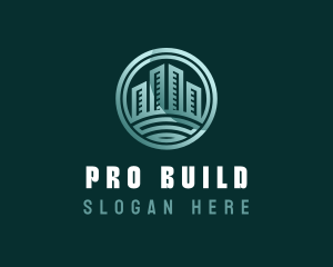 Architectural Building Contractor logo design