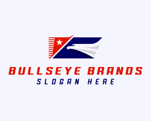 Aviation Eagle Flag Logo