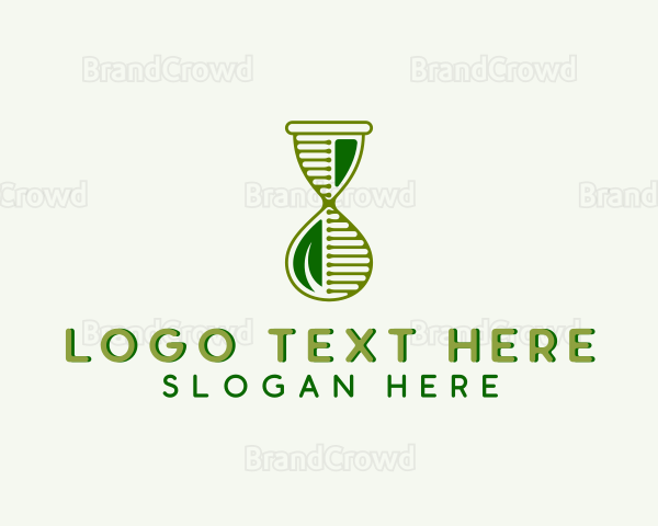 Biotech Lab Hourglass Logo