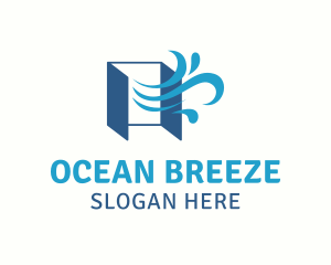 Open Window Air Breeze logo design