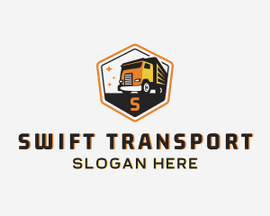 Cargo Dump Truck logo design