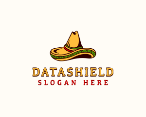 Mexican Sombrero Hat  Logo