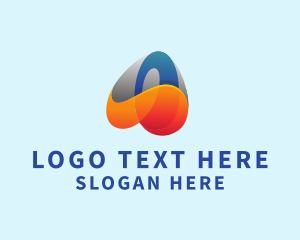 Digital - Abstract Tech Curves logo design