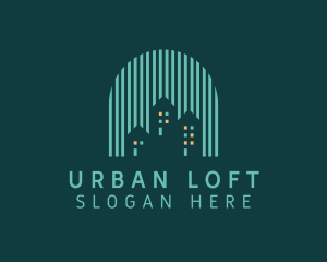 Loft - House Building Arch logo design