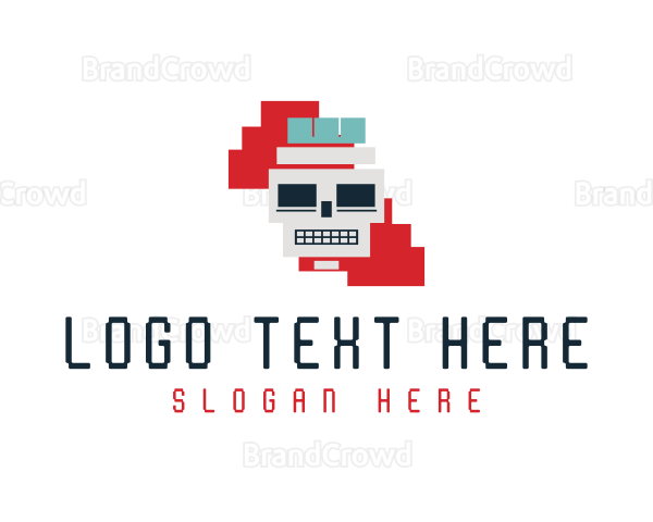 Skull Block Puzzle Logo