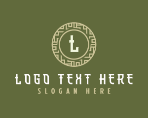 Emblem - Asian Oriental Pattern logo design