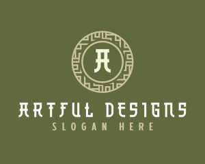 Asian Oriental Pattern logo design