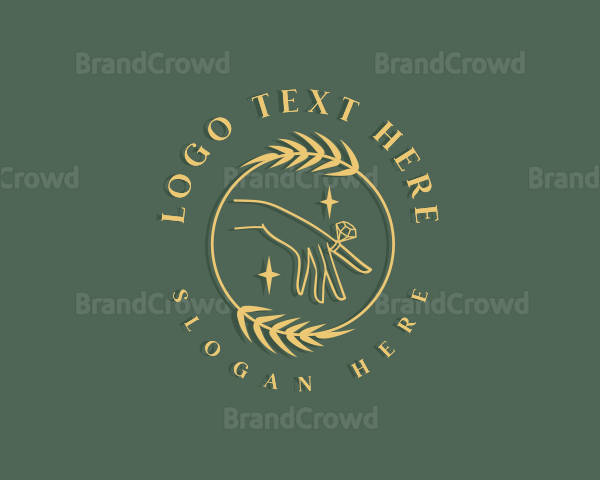 Diamond Ring Wreath Logo