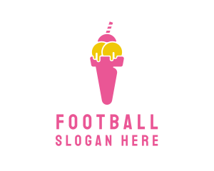 Sweet Ice Cream Dessert Logo