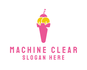 Sweet Ice Cream Dessert Logo