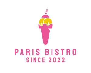 Sweet Ice Cream Dessert logo design