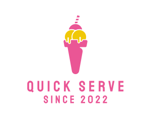 Sweet Ice Cream Dessert logo design