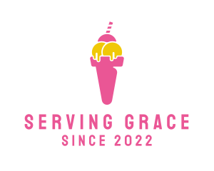 Sweet Ice Cream Dessert logo design