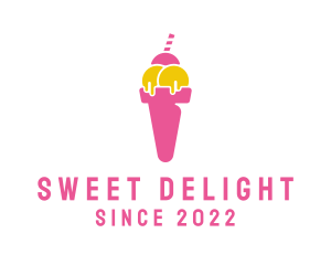 Sweet Ice Cream Dessert logo design