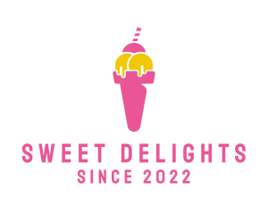 Sweet Ice Cream Dessert logo design