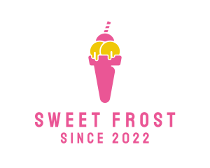 Sweet Ice Cream Dessert logo design