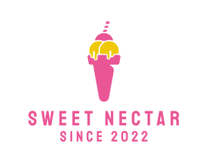 Sweet Ice Cream Dessert logo design